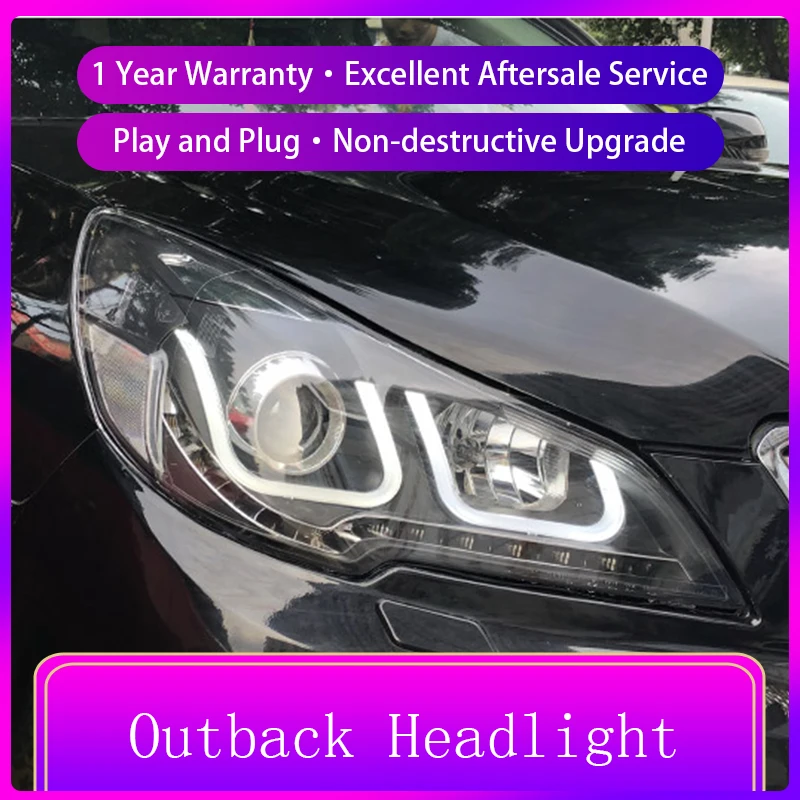 

Head Lamp For Car Subaru Legacy 2010-2016 Outback Headlights Fog Lights Day Running Light DRL Car Light Assembly