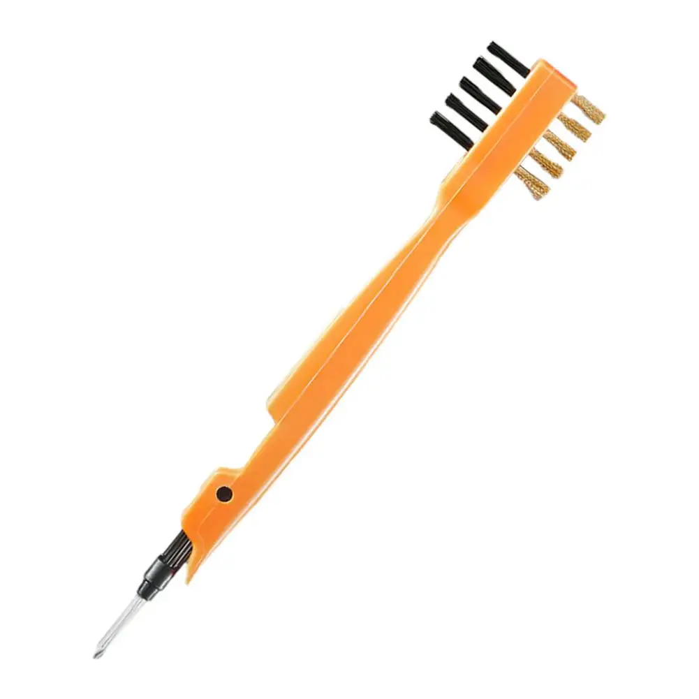 Щетка для чистки кухонной варочной панели плита с двумя головками зеркальная