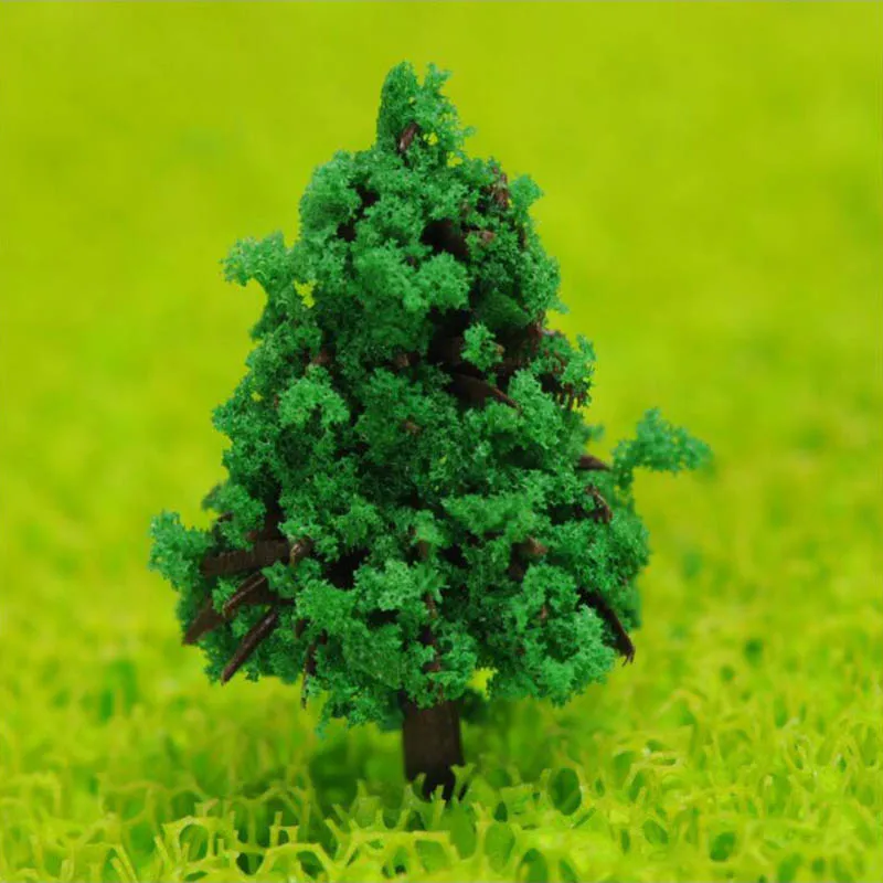 Масштабная пластиковая Миниатюрная модель деревьев для строительства поезда