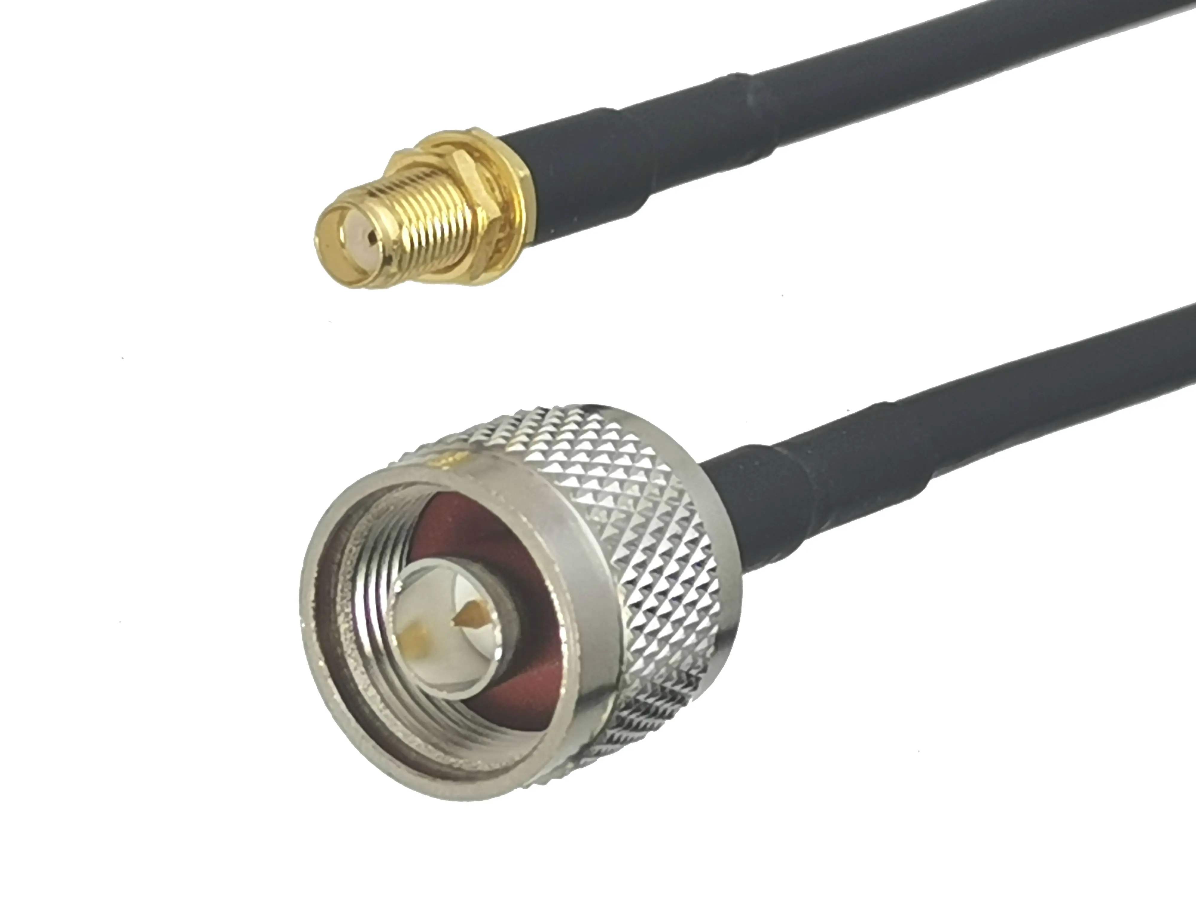 1 шт. RG58 N штекер к гнездовой разъему SMA разъем перегородки RF Коаксиальная зерна