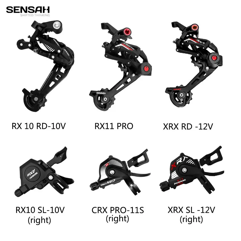 SENSAH MTB Road Mountain Bike Rear Derailleur RX10 CRXPRO XRX 10/11/12 Speed Trigger Shifter M310 M360 for M6000 M8000 M9100