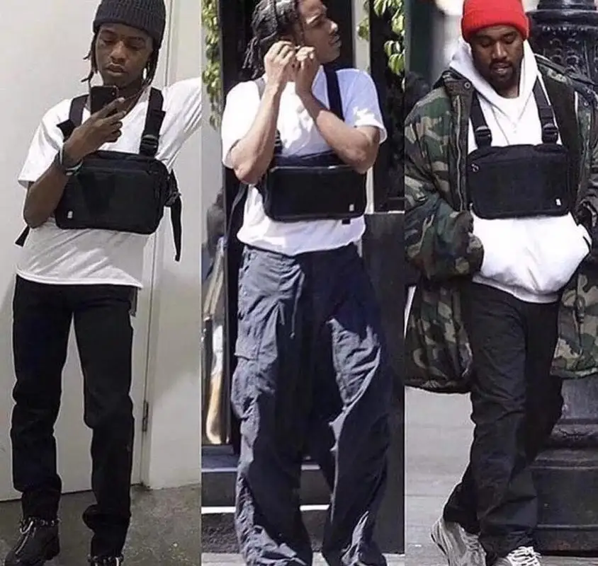 

ALYX bag Men Tactical Shoulder Bags Chest Rig Bag Kanye west Hip Hop Alyx Adjustable Pockets Functional Waist Packs