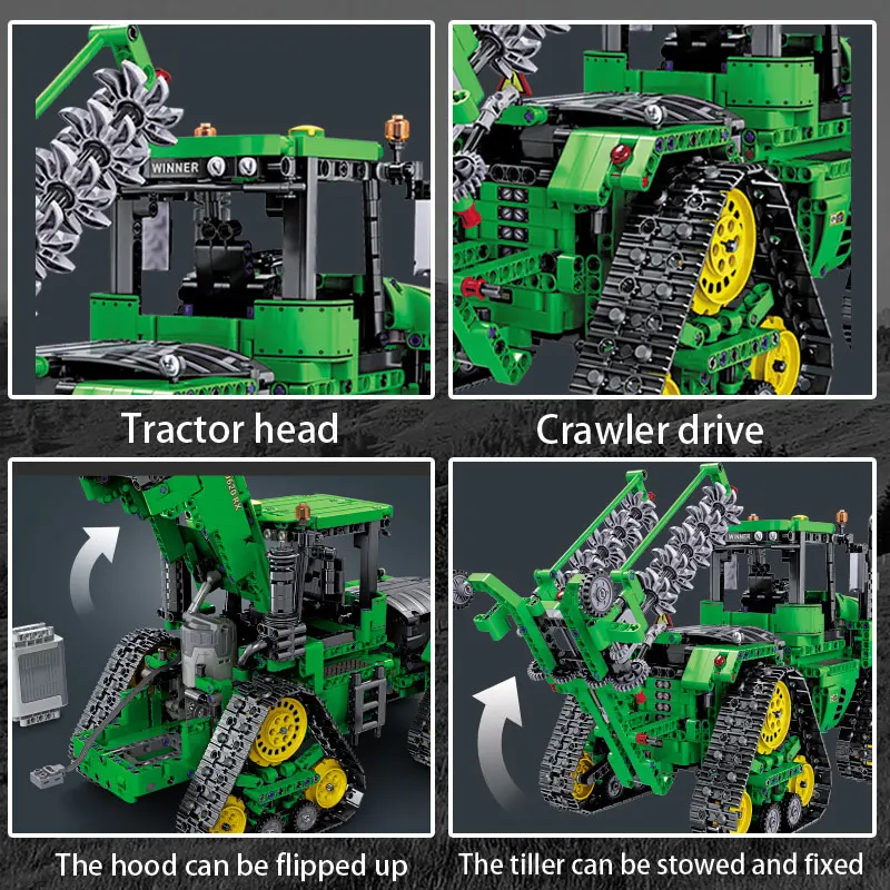 игрушечный трактор на радио