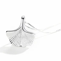 minimal plant ginkgo leaf pendants necklaces for women simple natural simple charming chokers necklace accessories best gifts