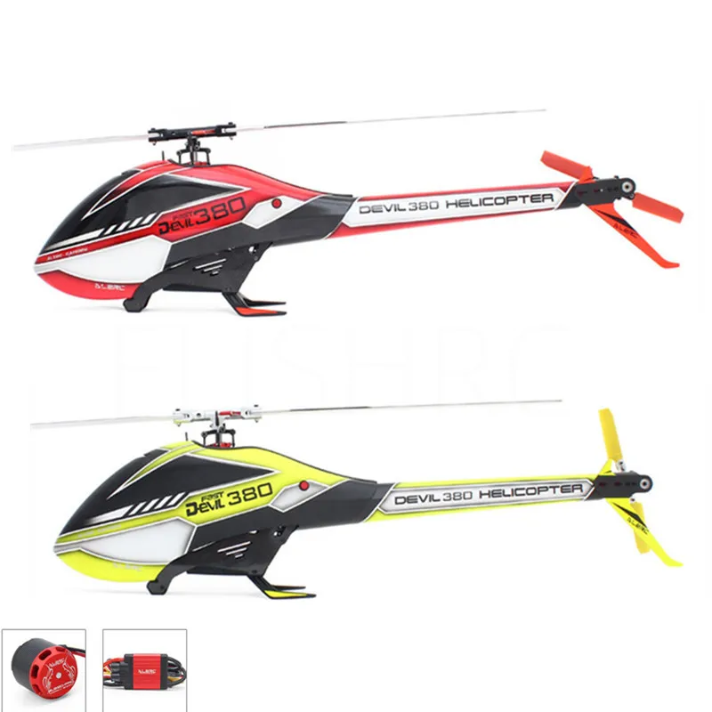 ALZRC-Devil 380 FAST FBL Combo 380 RC вертолет подходит SAB 380-серебристый/черный