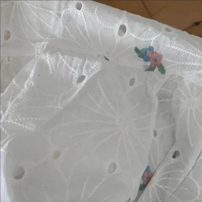 

Blouses Women Ins Lovely White Floral All-match Daily Stylish College Blusas for Teenage Girls Summer Feminino Tops Hollow Out