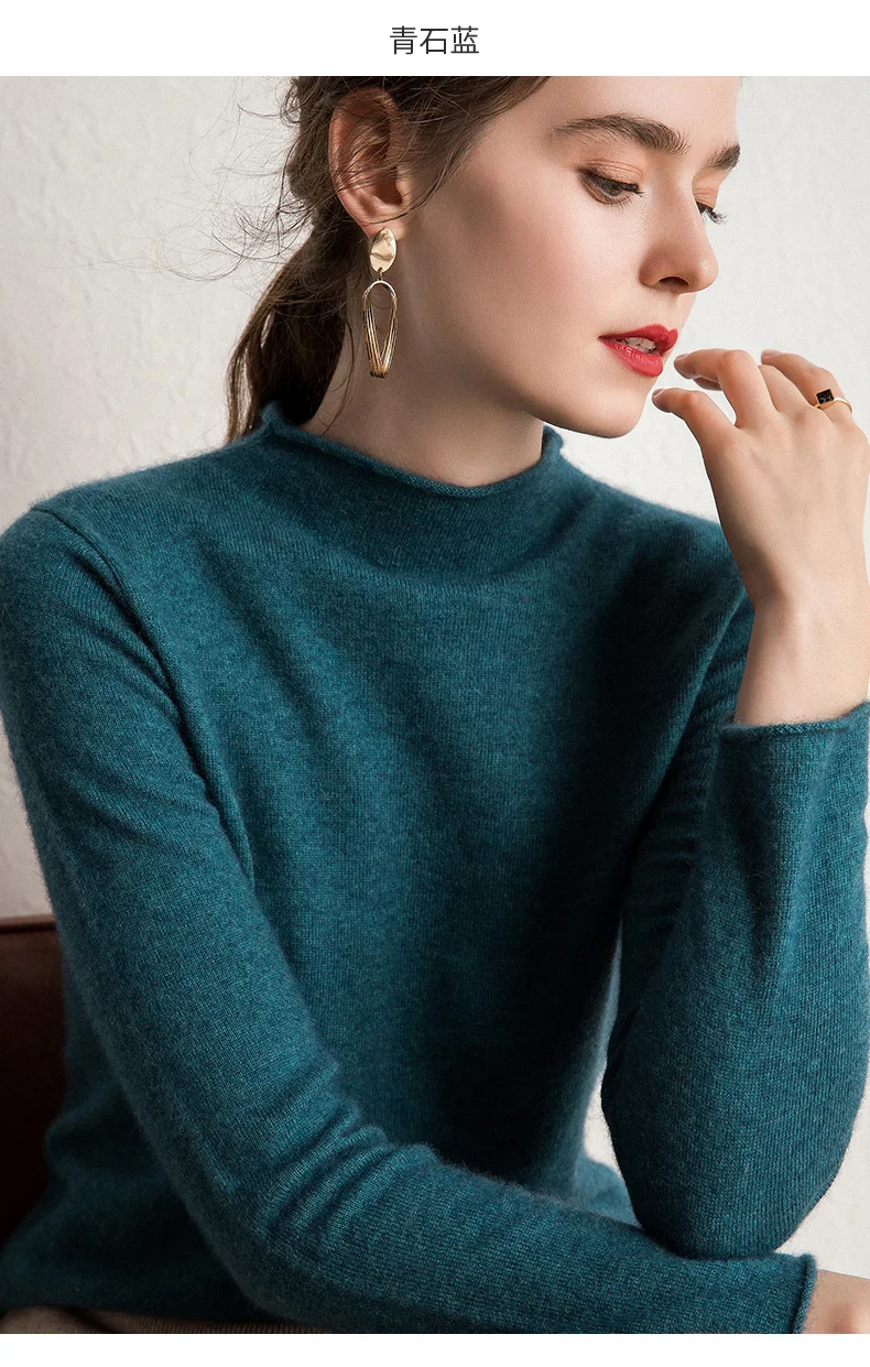 10 цветов чистого кашемира свитера женские пуловеры новые модные зимние Джемперы Женская стандартная одежда пашмины трикотаж