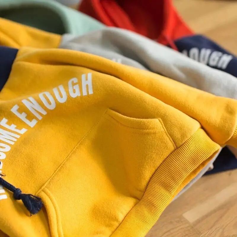 Детская футболка с капюшоном осеннее пальто для маленьких мальчиков свитер