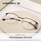 MERRYS дизайн сплав очки оправа для женщин сверхлегкие винтажные очки по рецепту мужские ретро оптические оправы S2165PG