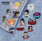 SONGDA забавные заколки на лацкан в виде странных вещей акриловые Мультяшные персонажи Joyce Byers Eleven эпоксидная Женская Брошь шармы для пальто сумки подарки