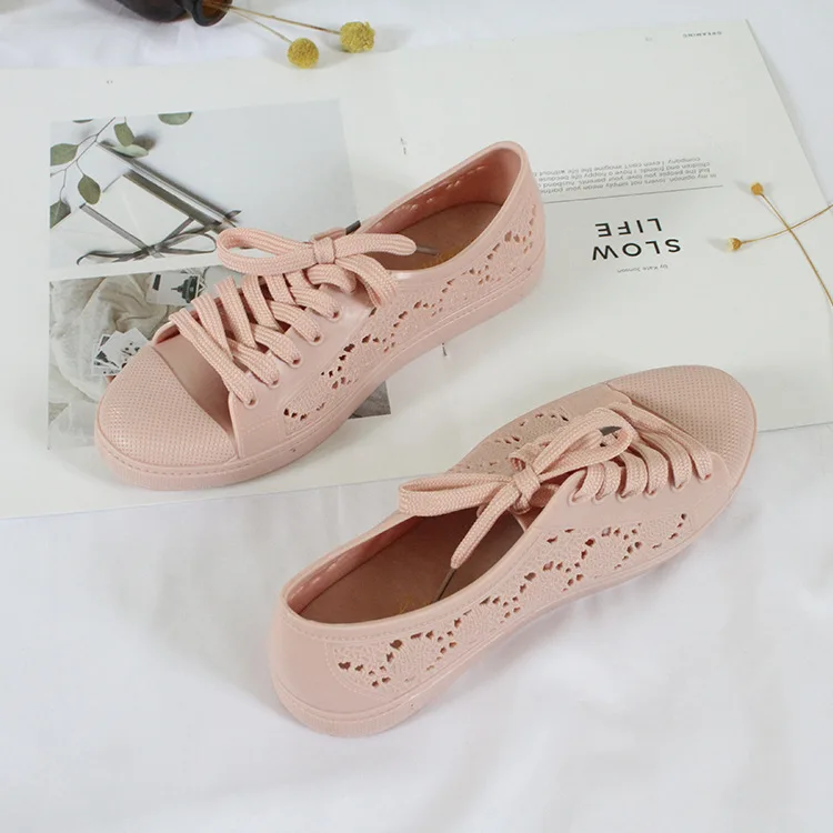 Женские прозрачные сандалии Melissa мягкие повседневные кружевные туфли на