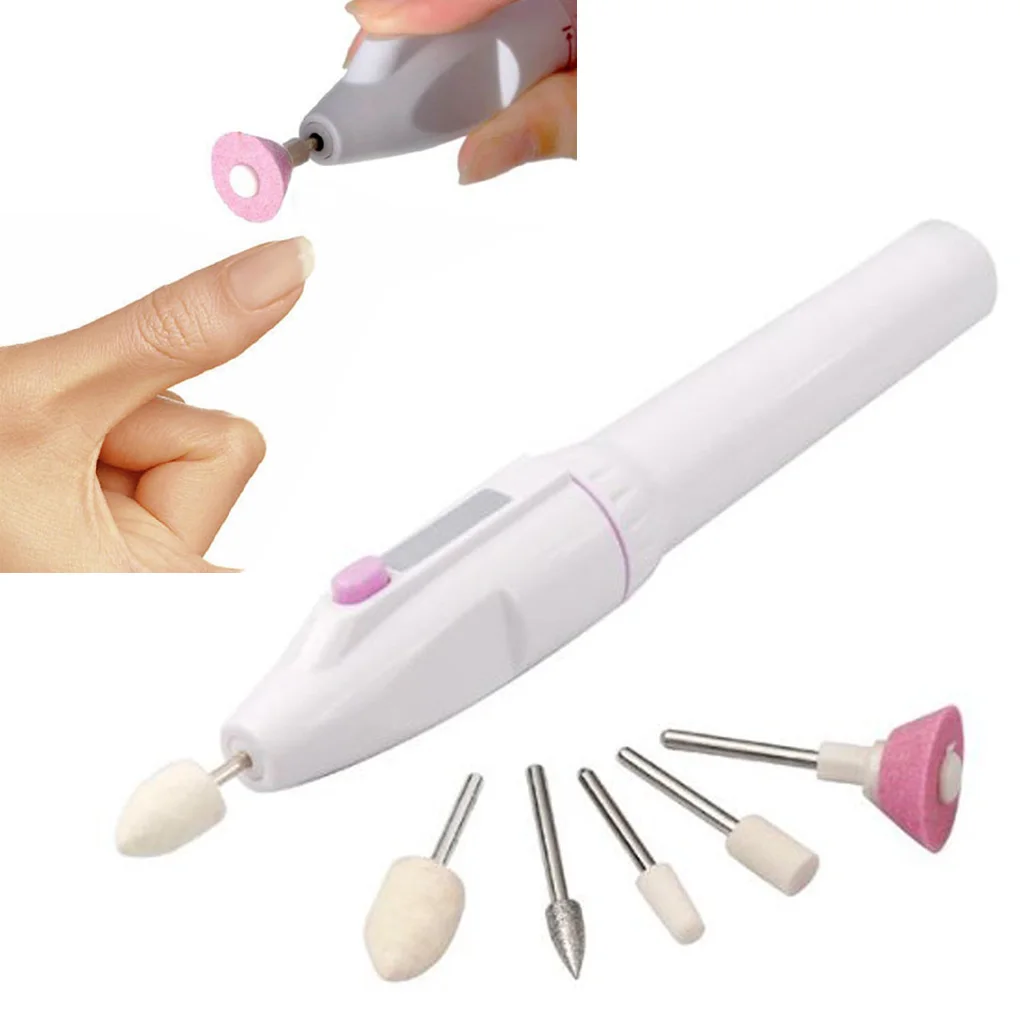 

Upscale 5 In 1 Manicure Combination Nail Trimming Kit Electric Salon Shaper Pedicure Polish Tool New Multifunctional Nail Art