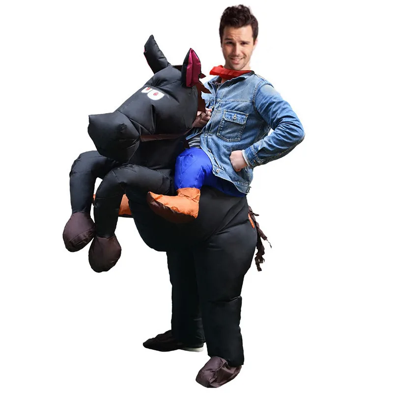 Надувная корова костюм талисмана забавные решений дутый для взрослых Хэллоуин