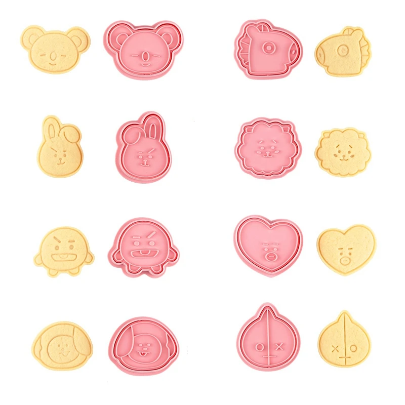 

8Pcs / Set Cartoon 3D Cookie Cutter Cookie Mould Baking Mould Cake Party Decoration Tool Cookie Cutter Mould