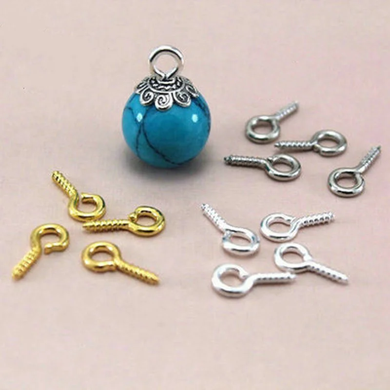 100 шт./упак. маленькая овечка глаза винтовым штифтом ювелирных изделий Компоненты