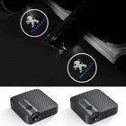 Автомобисветильник приветственный свет, светодиодный дверсветильник прожектор с логотипом, призрасветильник s для PEUGEOT 106 206 306 406 107 207 307 407 301 308 2008 3008