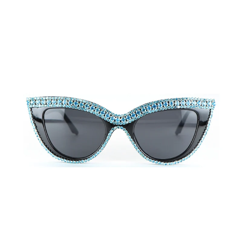

Rhinestone Cat Eye Women Sunglasses Bling Sparkling Men Vintage Shaped Sun Glasses Female Eyewear Sunglasses Brand Designer