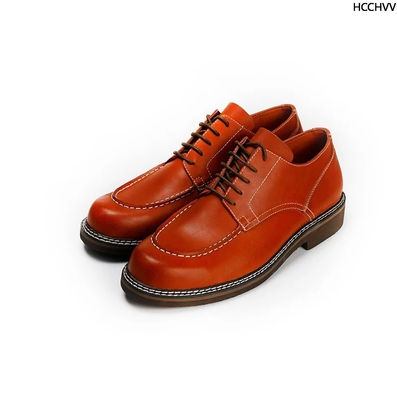 Модные деловые мужские туфли Новинка 2019 года классические кожаные модные