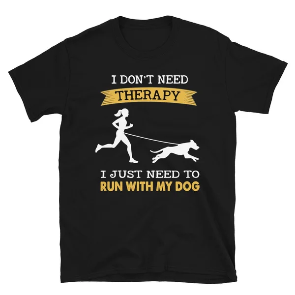 

Funny Running With Dogs Tshirt Short-Sleeve Unisex T-Shirt