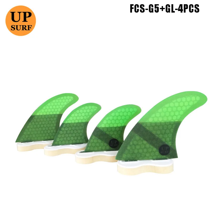Upsurf логотип FCS плавники G3/G5/GL с винтами и ключ плавники сумка для серфинга сотовый плавник Стекловолокна Плавники FCS Quilhas плавники