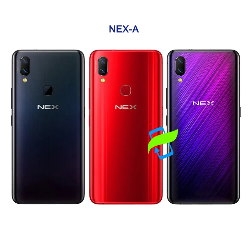 Стеклянная Крышка батарейного отсека NEX S для VIVO A 3D стеклянный чехол задняя