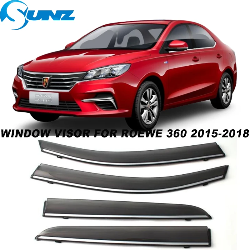 

Side Window Visor For Roewe 360 360 Plus 2015 2016 2017 2018 Window Rain Guards Weathershields Sun Rain Deflector SUNZ