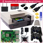 Чехол для Raspberry Pi 4 Retro Flag NESPi 4, чехол SSD, вентилятор охлаждения, карта, радиаторы, геймпад, ридер для Raspberry Pi 4 Model B