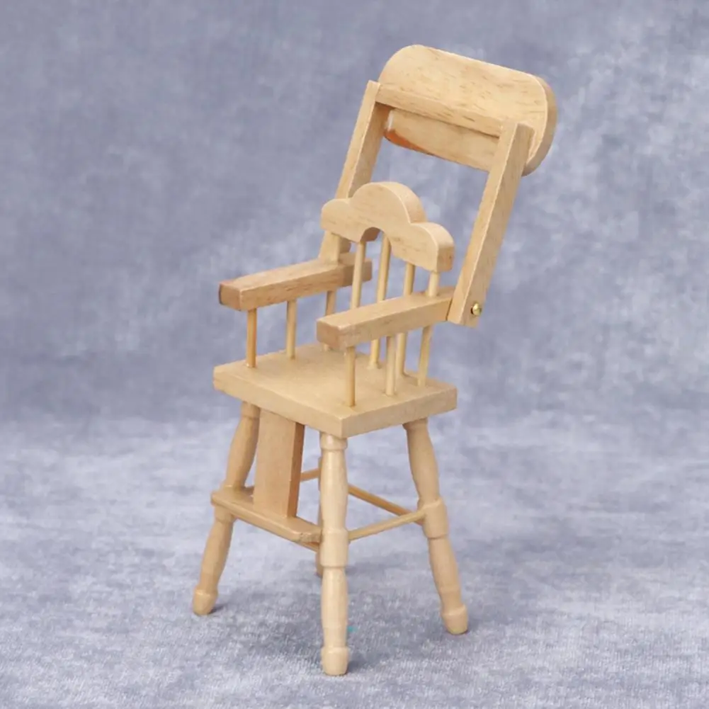 Универсальная деревянная детская мебель, высокий стул для микроландшафта