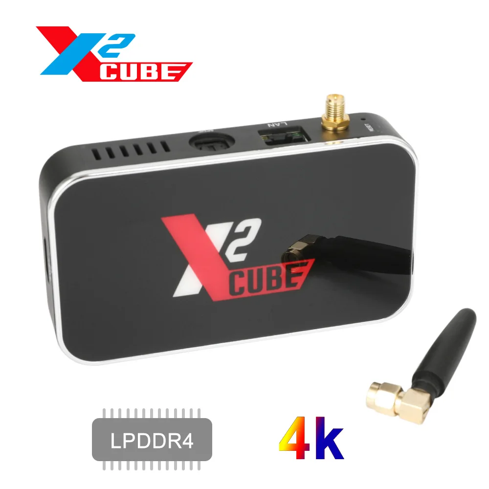 ТВ приставка X2 CUBE Smart Android 9 0 Amlogic S905X2 2 Гб DDR4 16 PRO телеприставка 4G/5G WiFi 1000M Bluetooth 4K HD