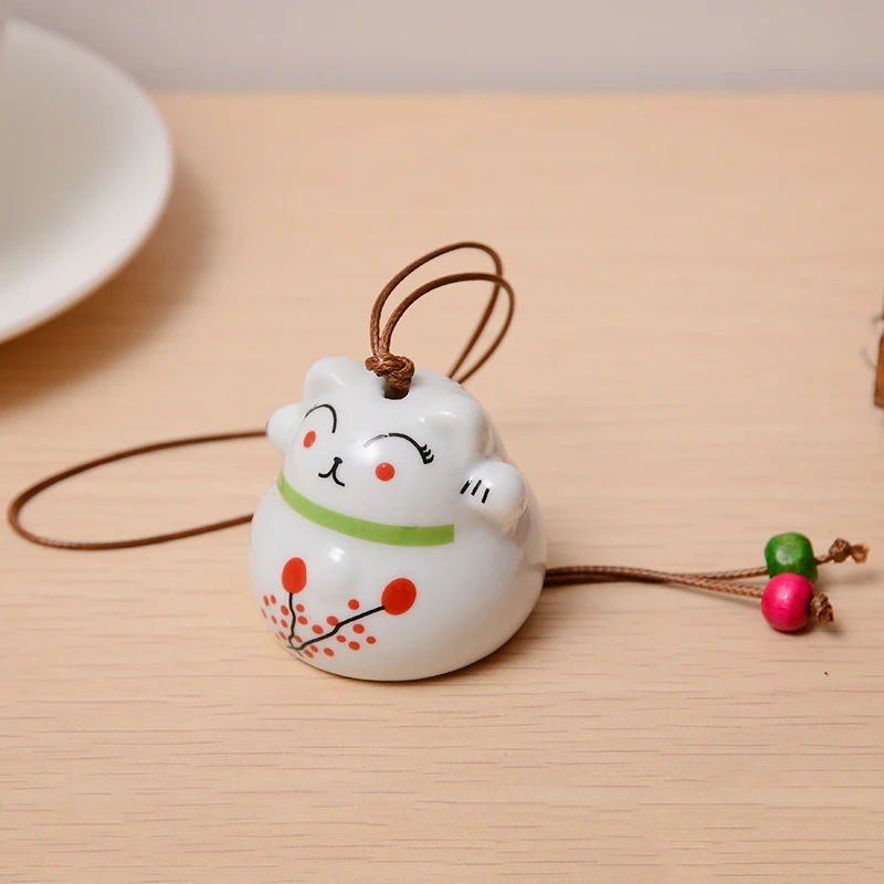 Lucky Cat Подвеска керамические колокольчики 220 мм Висячие для кошек ремесла