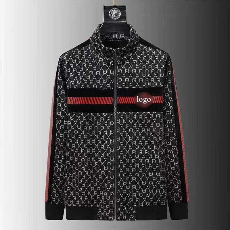 

European autumn and winter sports suit men's new double-sided gold velvet luxury high-end large size casual two-piece suit