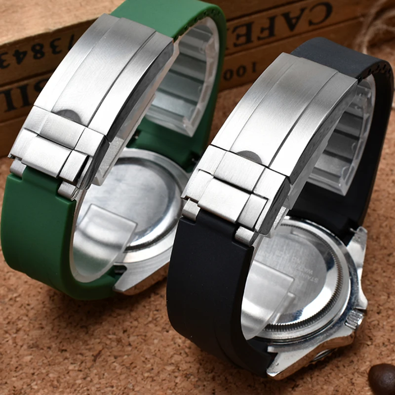 Оптовая цена для старых клиентов резиновый ремешок часов водонепроницаемый