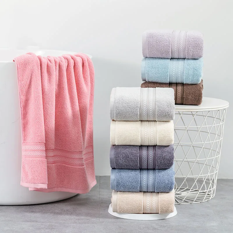 

100% Cotton Bath Towel Shower Towel Spa Towels Strong Water Absorption Soft Comfortable Bathroom Towel Beach towel 70X140cm 1PC