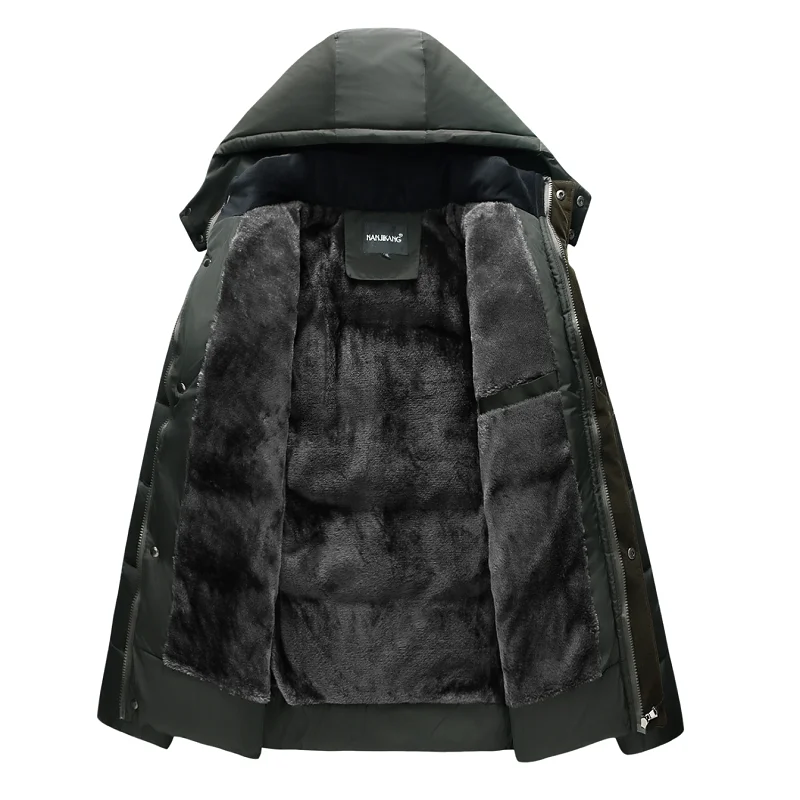 Мужская парка с капюшоном повседневная теплая зимняя 5XL|Мужские парки| |