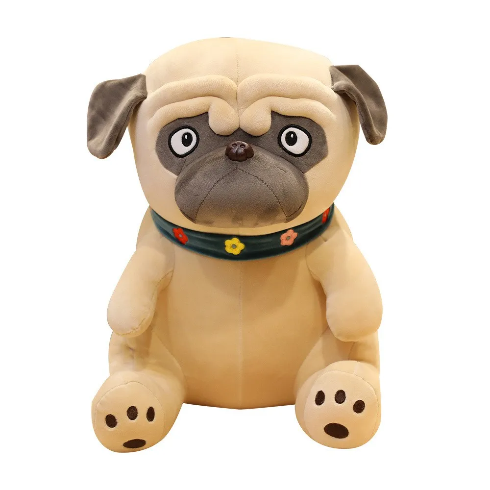 

Plush Pug Toys Simulation Dog Doll Soft Stuffed Animal Shar Pei Pug Plush Pillow Kids Toy Soft Lifelike Cartoon Dolls Girl Gift