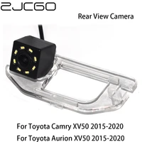 zjcgo hd ccd car rear view reverse back up parking night vision waterproof camera for toyota aurion camry xv50 20152020