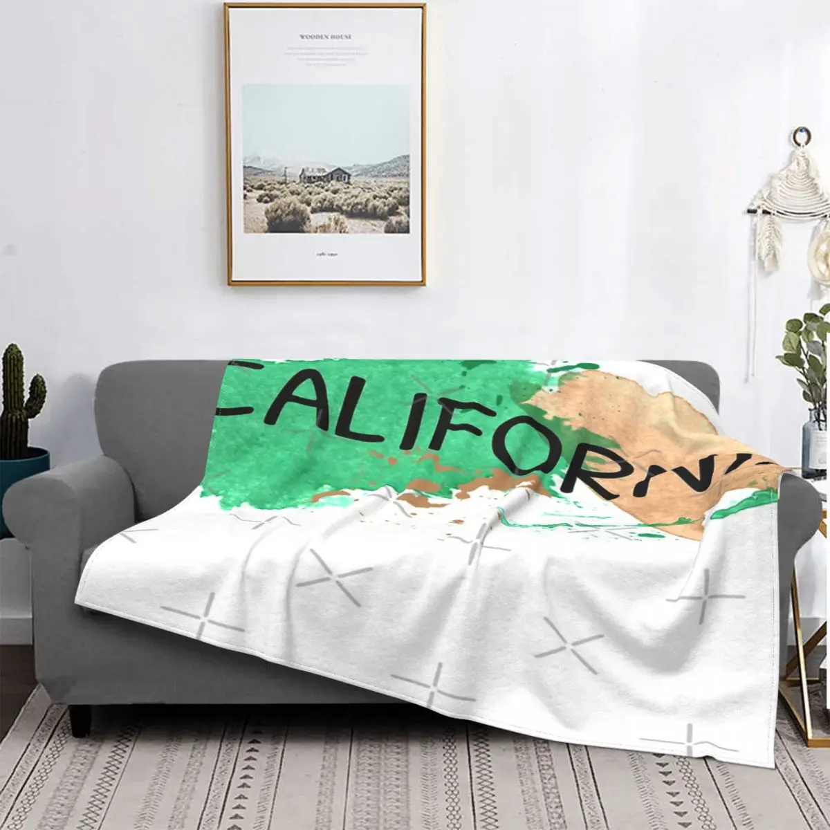 

Акуарела Калифорния-Манта для детей, цветная зеленая, желтая, кавайная