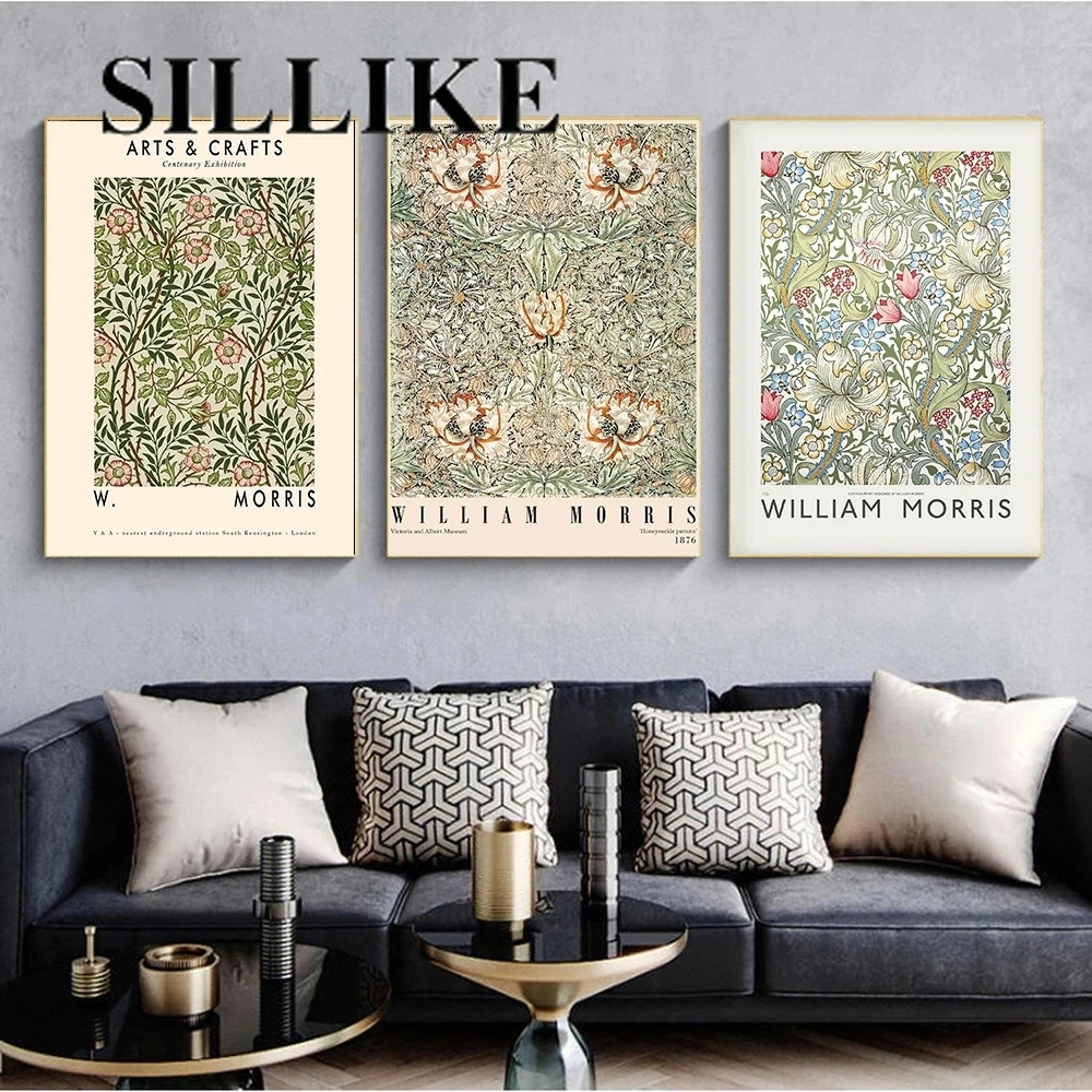 

Vintage Poster William Morris The Victoria and Albert Museum Exhibition Poster London Underground Art Nouveau Painting
