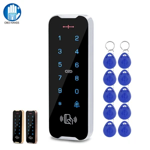 ip68 waterproof access control keypad outdoor rfid access controller metal keyboard 125khz em cards door opener system wg2634 free global shipping