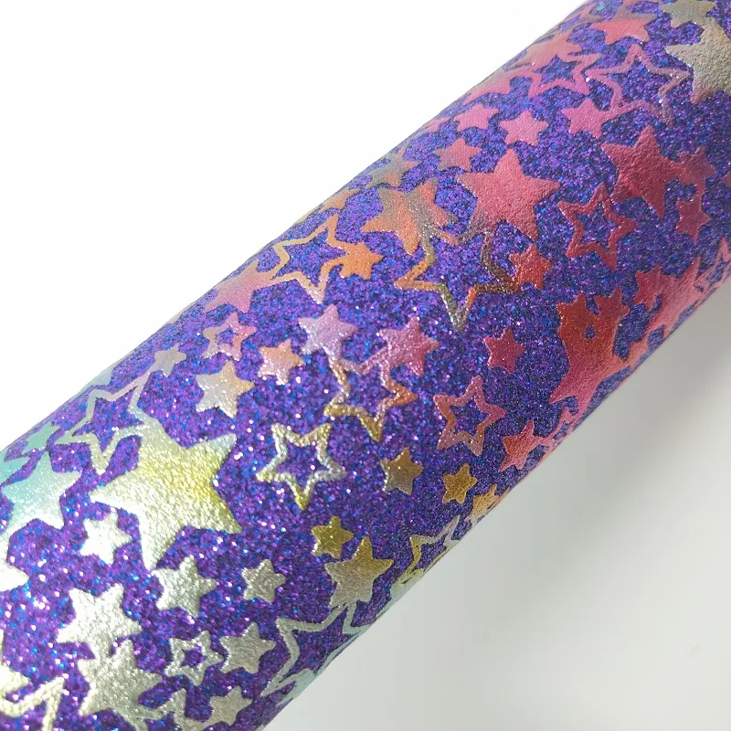 1 шт. искусственная кожа с принтом звезд 21 х29 см | Дом и сад