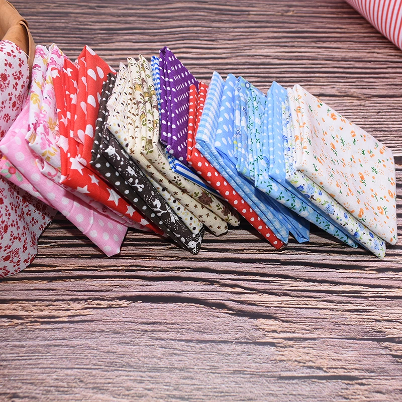 

56pcs/set 25*25cm Printed Fabric Cloth Floral Cotton Fabric for Patchwork Needlework Sewing Craft Clothing Handmade Accessories