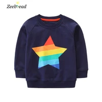 zeebread winter autumn boys sweatshirts with star print cotton childrens long sleeve tops fashion kids clothing toddler wear