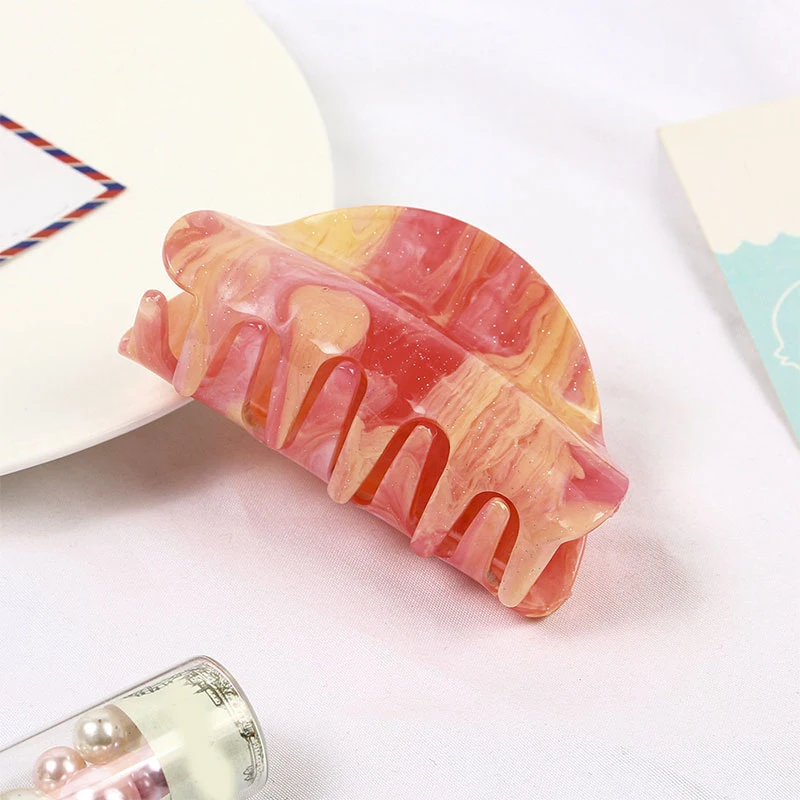 Краб акриловый Женский простой модный зажим для волос с крабом инструмент