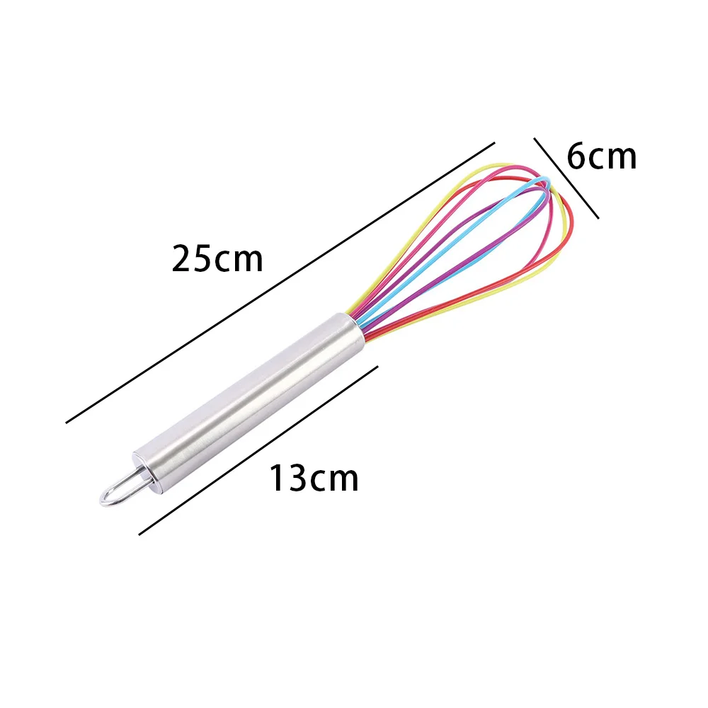 Ручка из нержавеющей стали венчик для яиц силиконовый кухонный миксер воздушный