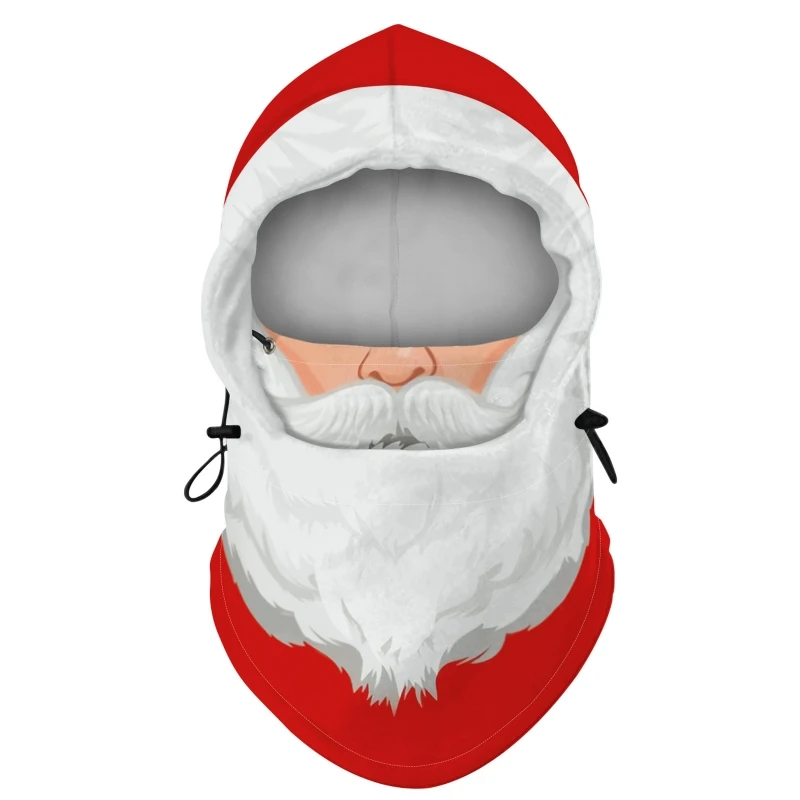 

Christmas Balaclava Windproof Mask Cartoon Santa Winter Hooded Hat Neck Warmer