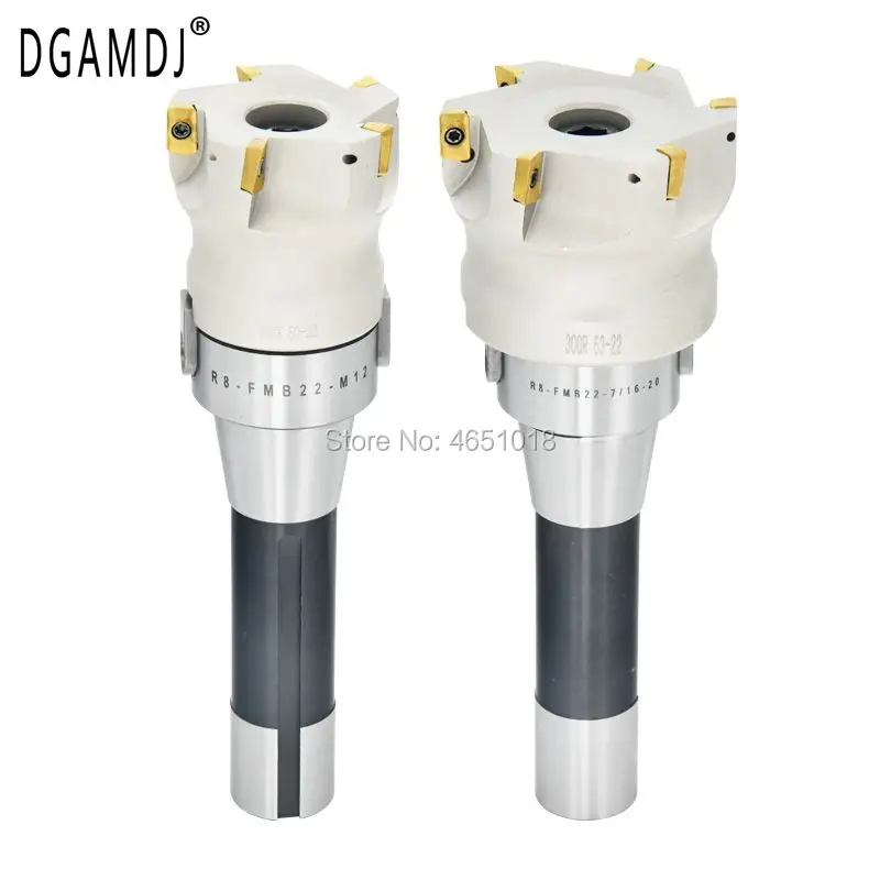 

Milling Machine R8 FMB22 7/16 M12 Face Milling Handle + BAP300R 63 50 22 4T Face Milling Cutter Head + 10PCS APMT1135 Blade
