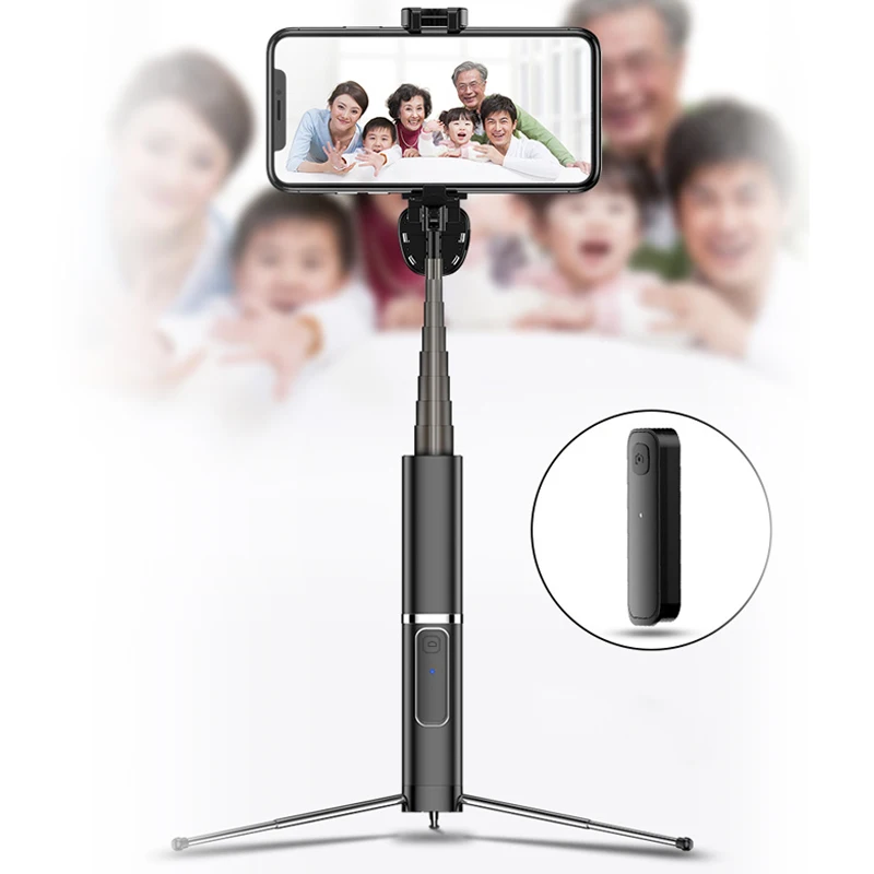 

3 в 1 Беспроводная Bluetooth селфи палка совместима с iPhone Andriod Выдвижной Штатив JHP-лучший