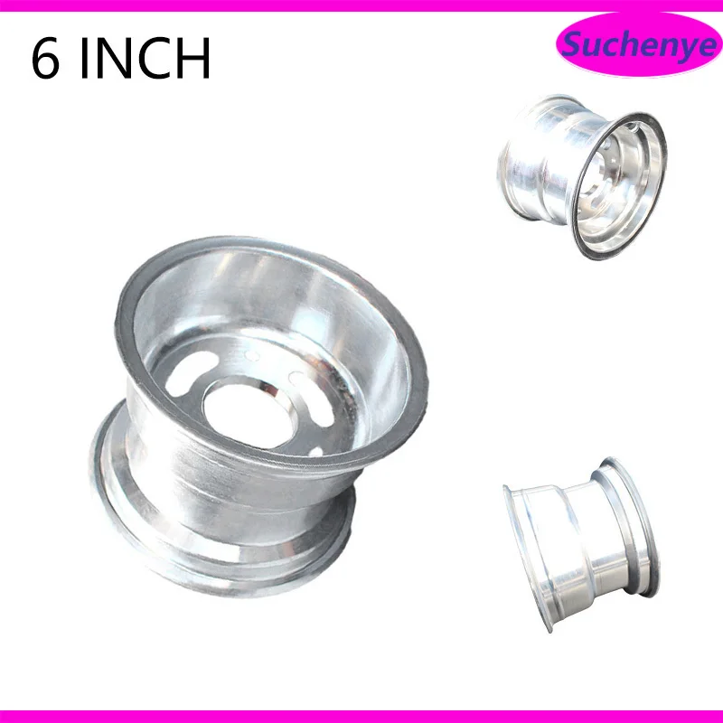 

6 inch Flange Aluminum Wheel Hub use 145/70-6 13x5.00-6 13x6.50-6 ATV 3 hole Vacuum rims for 110-125cc Go-Kart ATV