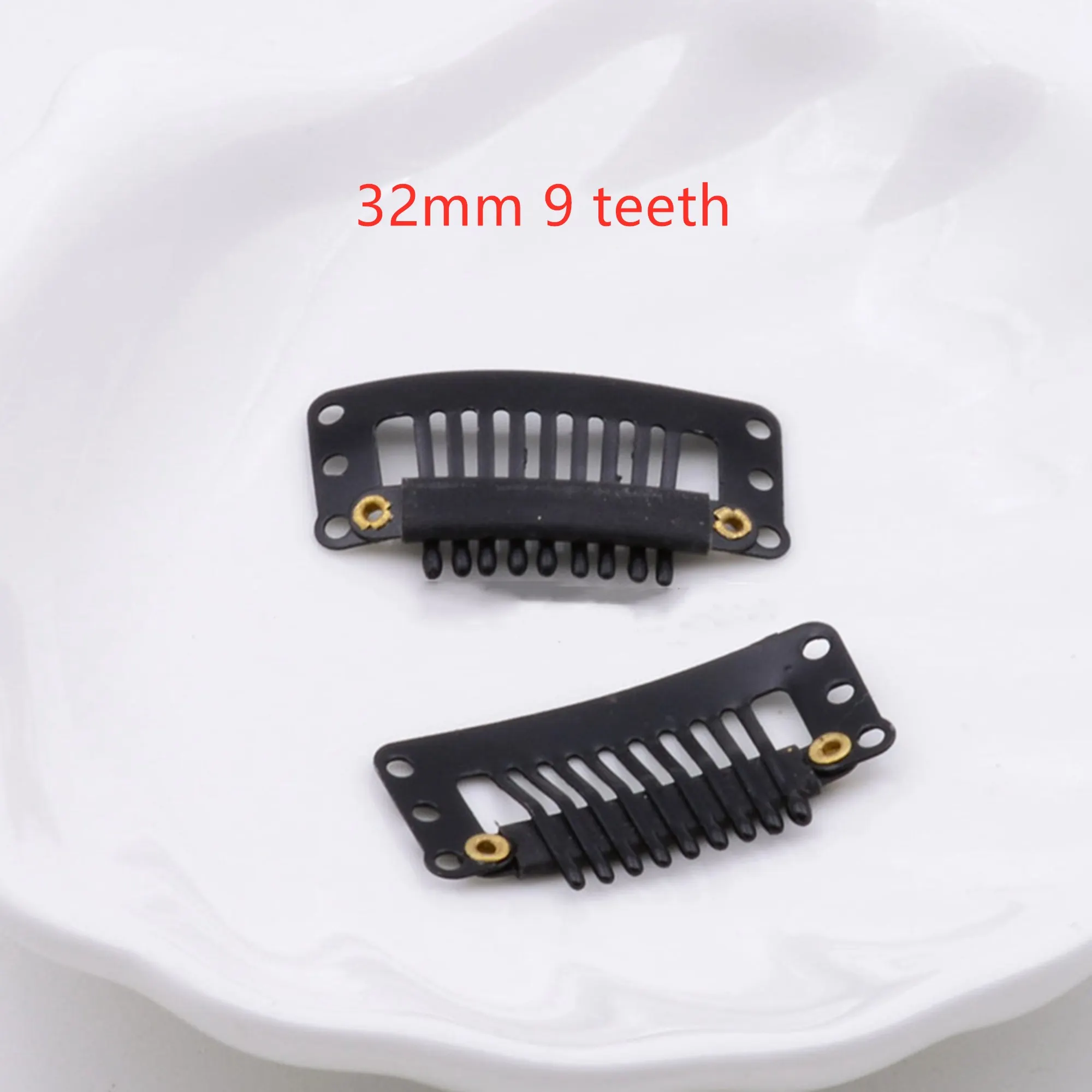 20 шт./лот 2 3 см 8 Зажим для парика детская заколка волос с нескользящим кожаным