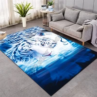 white tiger 3d printed carpet mat for living room doormat flannel print bedroom non slip floor rug 01